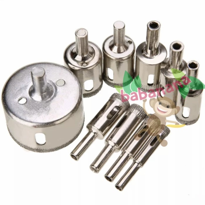 Set pemotong kaca keramik diamond cutting hole lubang mata bor