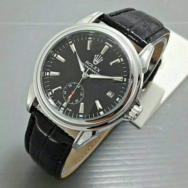 Jam tangan Rolex Skeleton Automatic Kulit