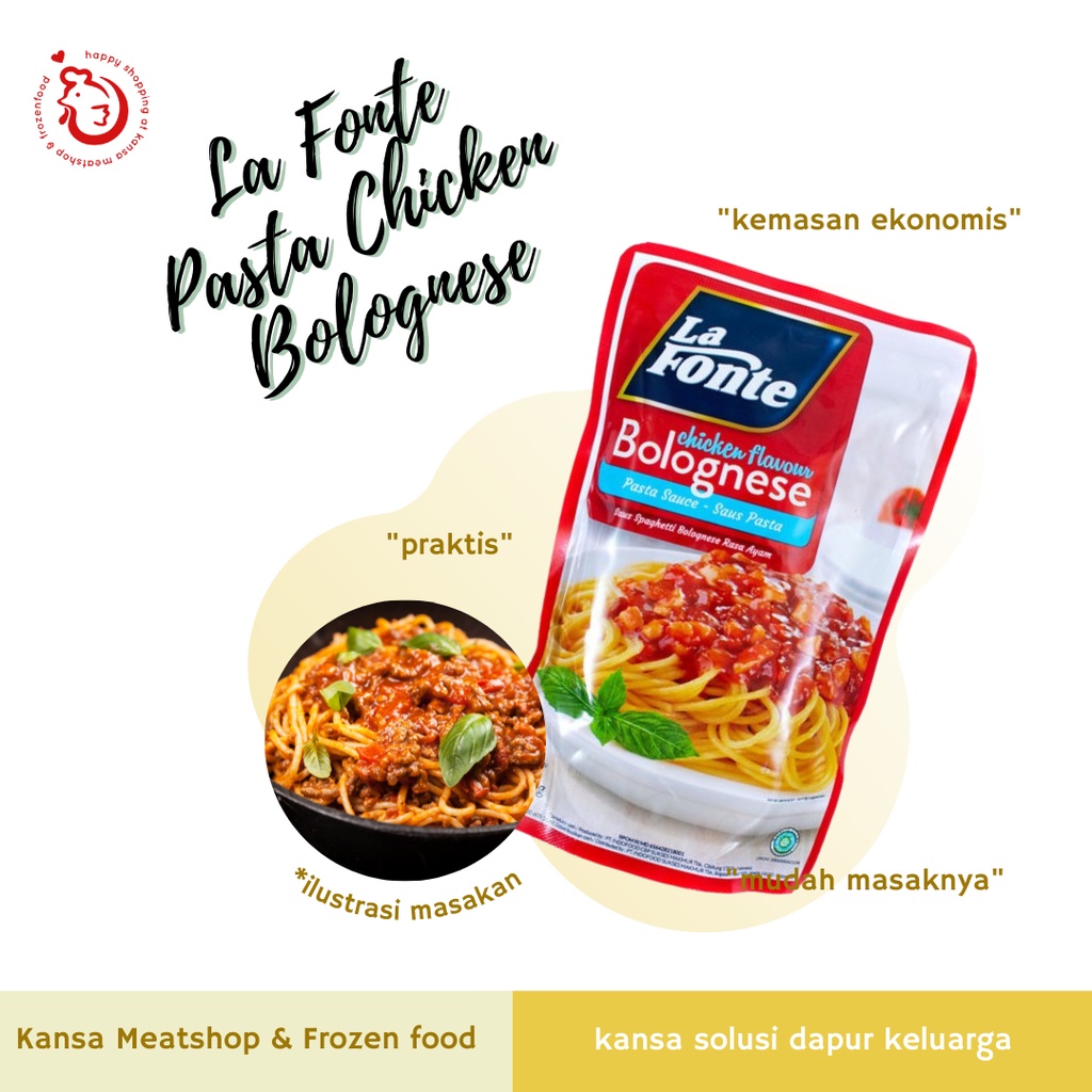 

LA FONTE PASTA BOLOGNESE AYAM 290GR