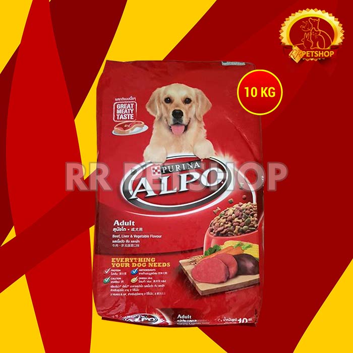 Makanan Anjing Alpo Beef 10kg Dog Food Alpo Chicken 10 Kg