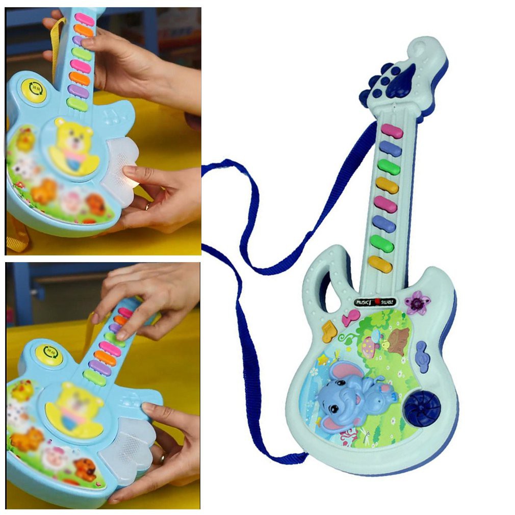 Mainan Anak Instrumen Gitar Elektrik 20 Tombol 3 Musical Mainan Anak Instrumen Gitar Elektrik 20 Tombol 3 Musical