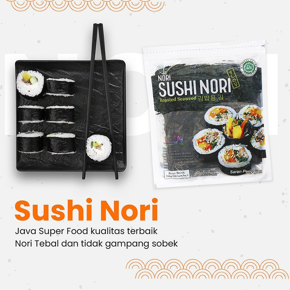 

(READY BANDUNG HALAL Sushi Nori Sheet Gold 10 LembaR TABUR RICE BALL RICEBALL RICE PAPER BAMBU ROLL ONIGIRI BENTO