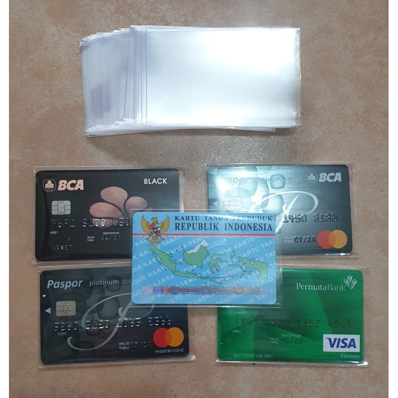 ACH Plastik pelindung ATM / Kartu Nama Cover pelindung  / PLASTIK MIKA/TEMPAT KARTU PLASTIK