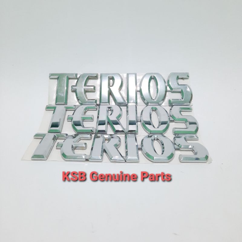 Emblem Logo Tulisan Terios Daihatsu Di Pintu Bagasi Original Asli