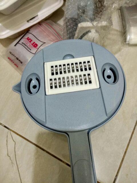 Go - H7001 Set Alat Parutan 12 In 1 / Mandoline Bulat / Alat Pengiris & Pemotong Kentang Sayur