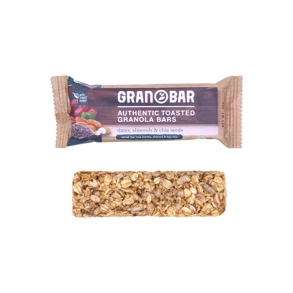 GRANOLA CREATION BAR - DATES, ALMONDS &amp; CHIA SEED 1 BOX (5PCS)