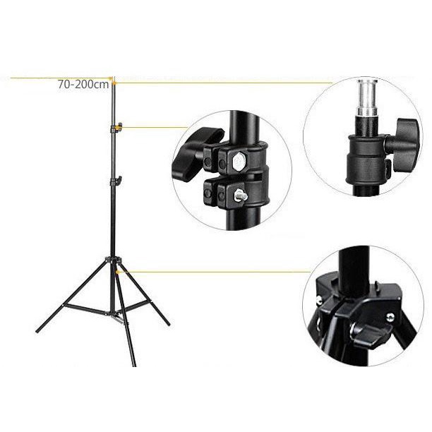 Tripod ring light lampu 6 inch 2 meter lampu  stand hp 2m handphone smartphone - dinno.id