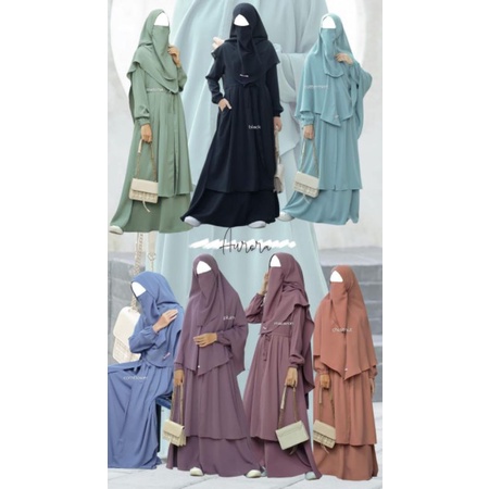 READY STOK GAMIS CANTIK MURAH GAMIS SYARI SYAR'I BAHAN TORINO GAMIS AURORA BY SHAHIA