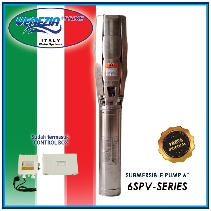 POMPA SUBMERSIBLE 6" VENEZIA 6 SPV 30-3 Short Cable 1PHASE