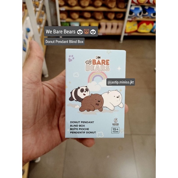 MINISO 🆕 WE BARE BEARS Gantungan Donut Blind Box