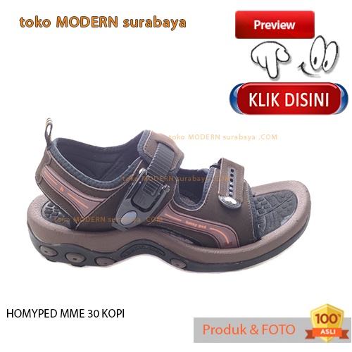 Sandal gunung pria casual slip on kulit HOMYPED MME 30