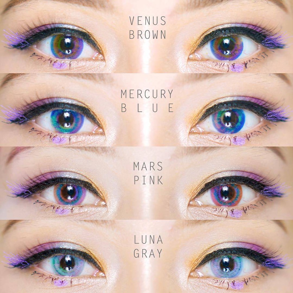 Softlens Sweety Plus ++ Luna Prism Mercury Blue Biru Venus Brown Coklat Gray Grey Mars Pink Bs Minus