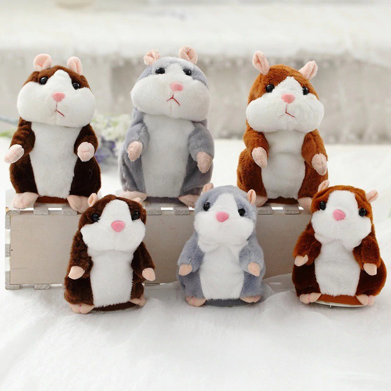 Boneka talking hamster peniru suara mainan bayi lucu imut