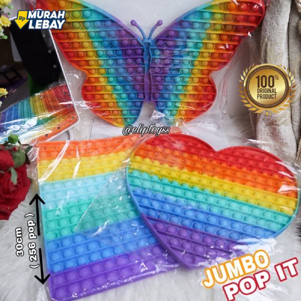 POP IT JUMBO Murah Warna Pelangi Untuk Menghilangkan Stress / POPIT