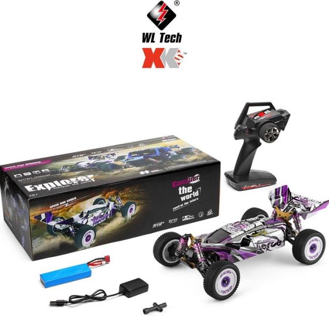 WL 124019 RC Buggy Metal Chassis 1/12 4WD 60km/h RC Car RTR