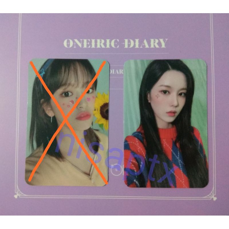 Photocard/PC Izone Eunbi Oneiric Diary (Diary ver.)