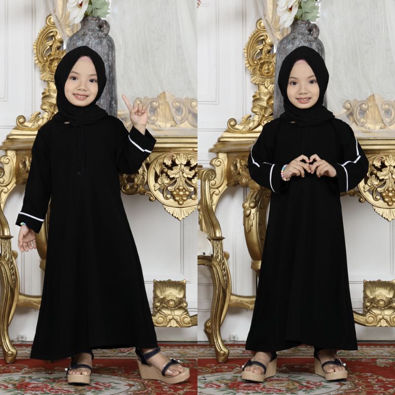 Gallery Exclusive Abaya Hitam Gamis Anak Dubai Basic