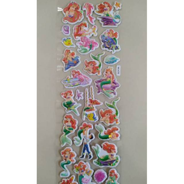 

Sticker timbul Little Mermaid