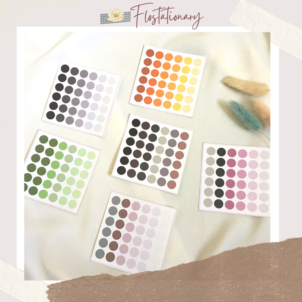 

Sticker Dots Small Circle 1 set 3 Lembar Stiker Round Warna Warni Dot Untuk Bujo Deco