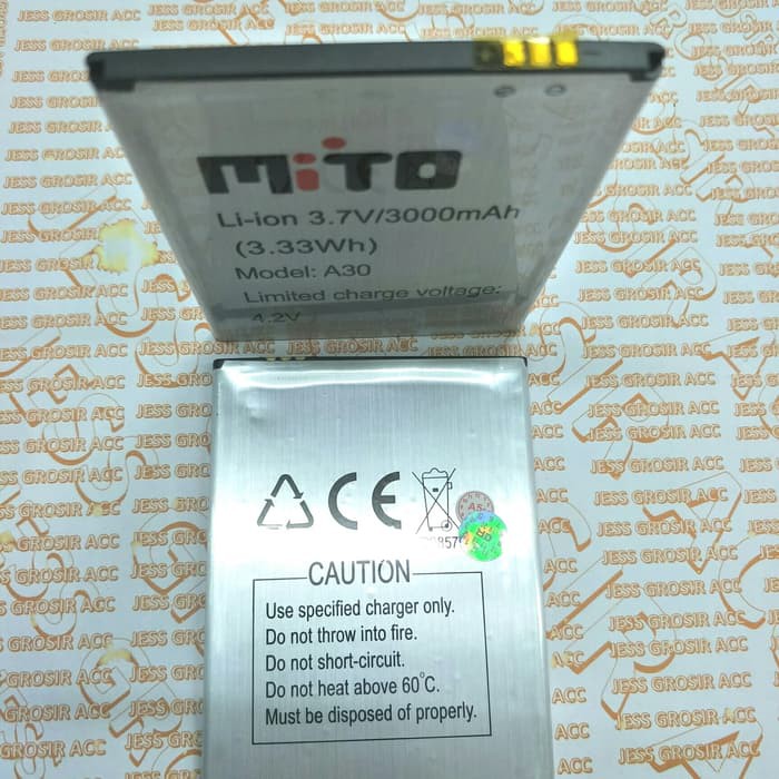 Baterai Battery Double Power MITO BA-00082 BA00082 A30 FANTASY NOTE