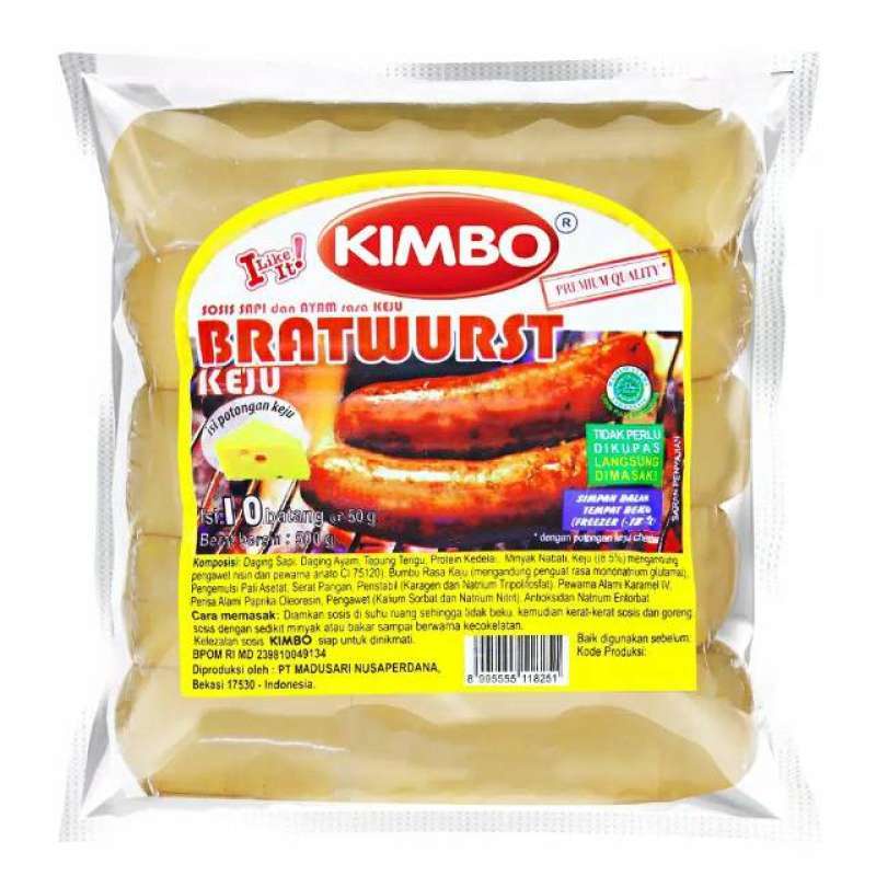 

Sosis Kimbo Bratwurs Keju Isi 10