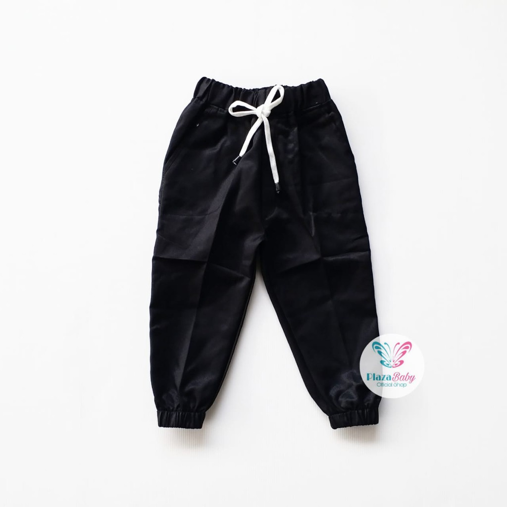 Plazababyku CELANA C JOGER TALI PANJANG POLOS celana pants anak laki premium