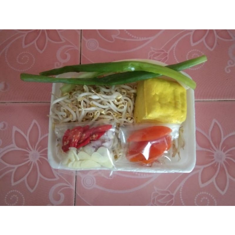 

Toge Tumis tauge sayuran siap masak lengkap dengan bumbu