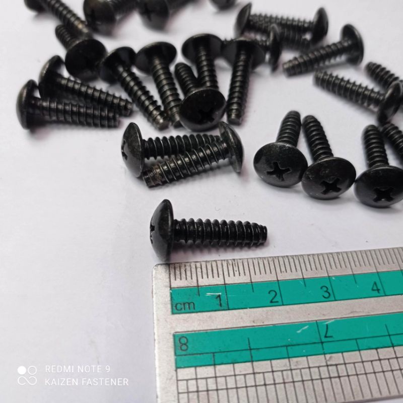 M5x20 Sekrup TBT Hitam Casing body filter housing