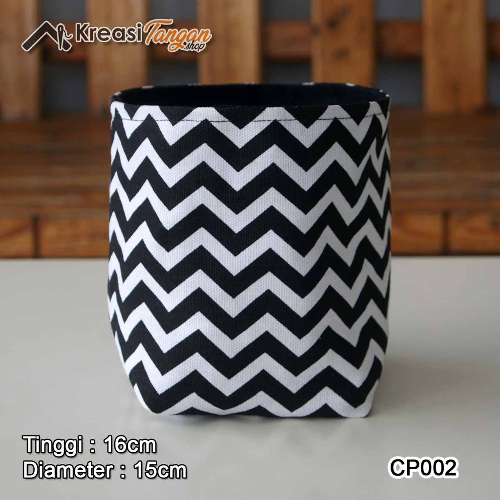 COVER POT TEMPAT PENYIMPANAN MOTIF MINIMALIS AESTHETIC CP002