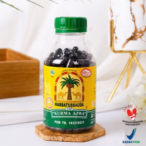 Kapsul Kurma Ajwa Habbatussauda - Habbatussauda Kurma Ajwa 210 Kapsul