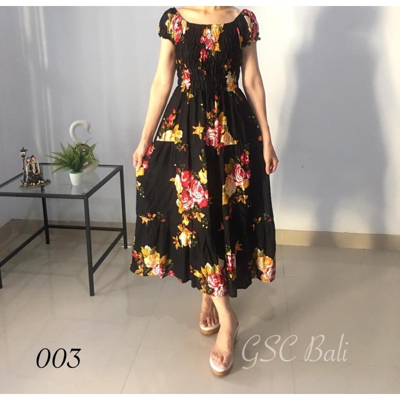 Dress Kerut Panjang Dress Wanita Daster Kekinian Long Dress Bali Daster Bali Dress Canda Long Dress 