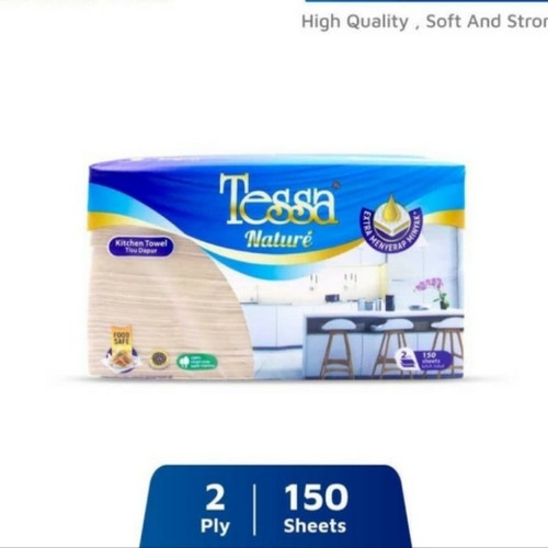 Tessa Kitchen Towel Tisu Dapur Tissue Dapur Tessa Nature Unbleached Tissue 150 Sheets 2 Ply