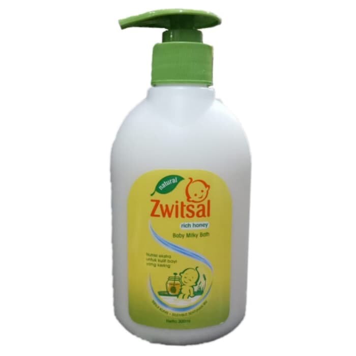 SABUN ZWITSAL BABY MILK BATH RICE HONEY 300ML BOTOL