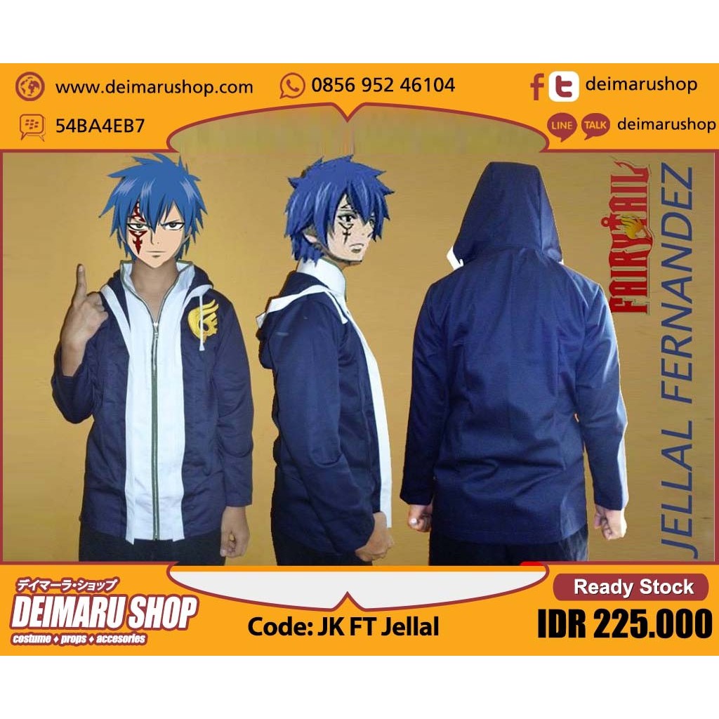 [JK FT JELLAL] JAKET ANIME FAIRY TAIL GUILD  GERRARD FERNANDEZ