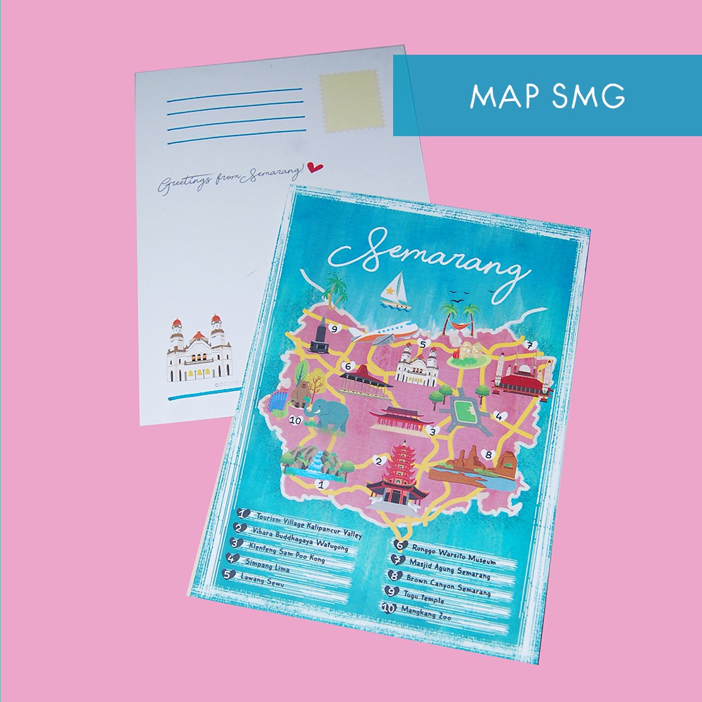

Kartu pos / Postcard Kota Semarang