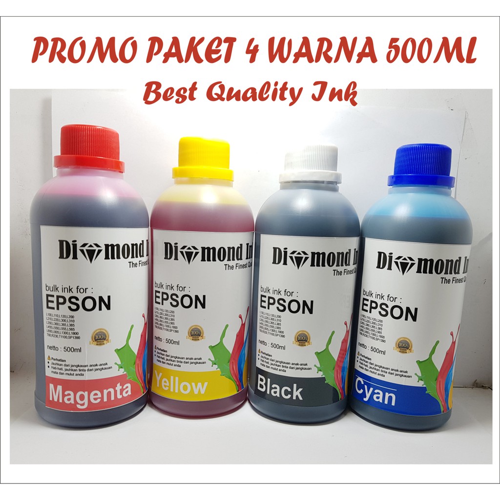 Paket Tinta Epson Isi Ulang / Refill Diamond Ink 500ml