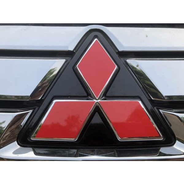 Stiker Logo Mitsubishi Xpander Merah Depan Belakang 1 set 3pcs