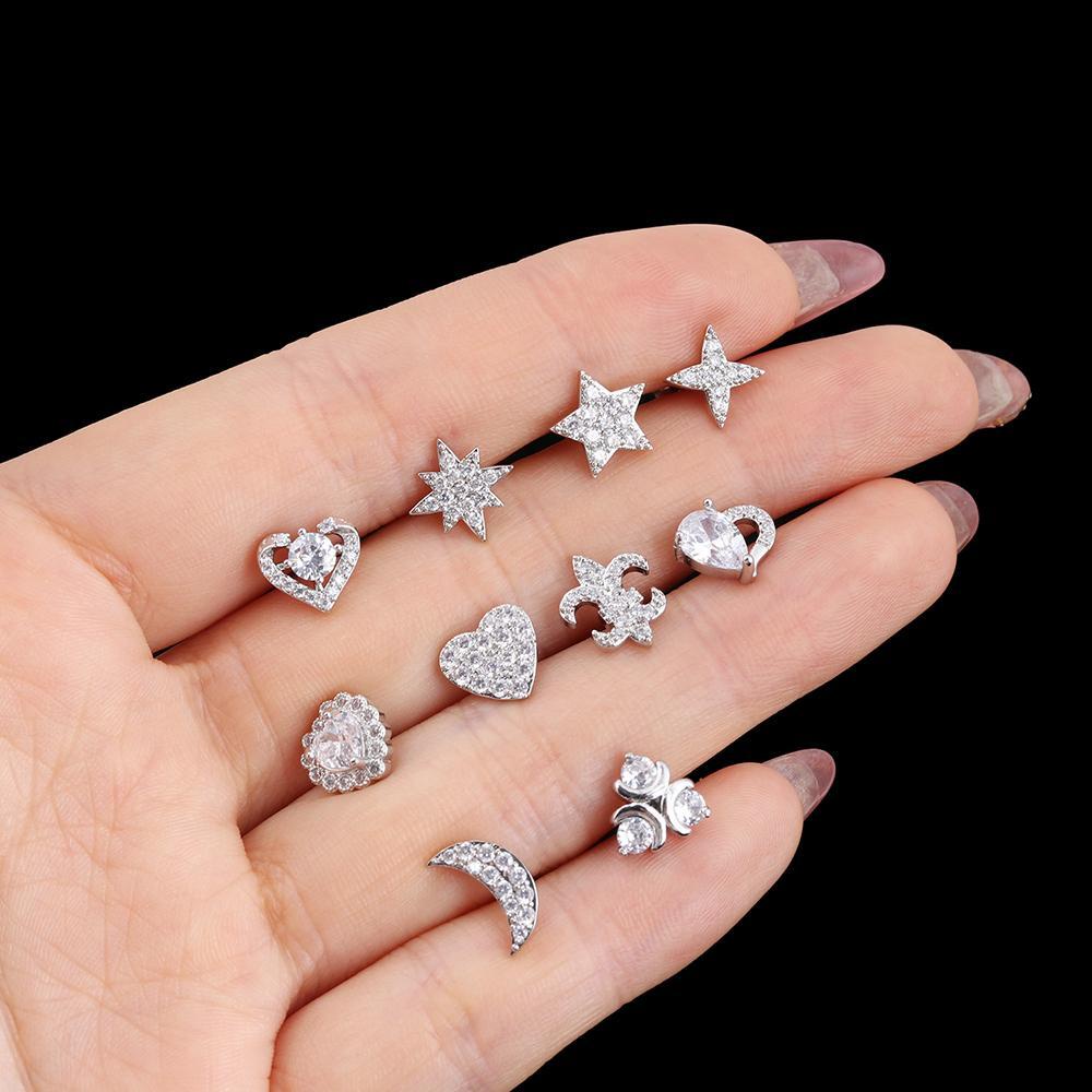 Solighter Tragus Cartilage Piercing Steel Aksesoris Ears Stud Helix Anting Tulang Telinga