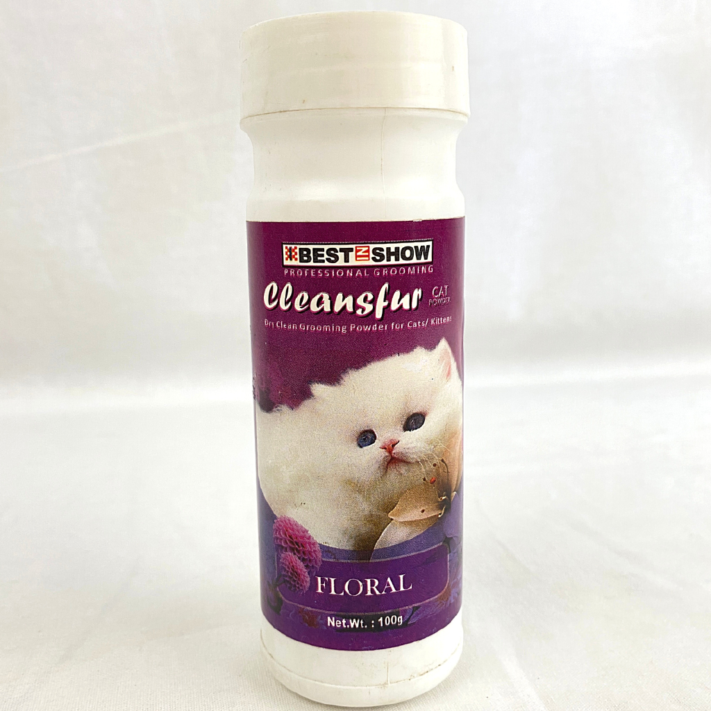 

BESTINSHOW Bedak Kucing DRY Clean Powder Cleansfur FLORAL 100gr