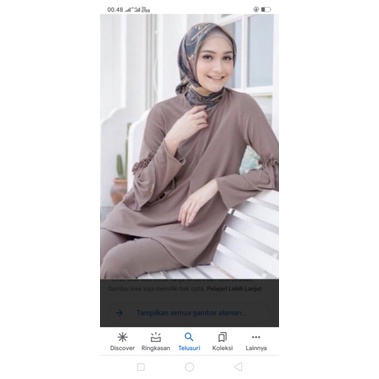 wearing klamby alamanda knit brown