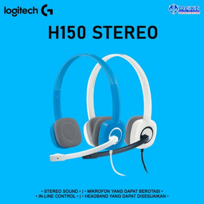 Logitech H150 Stereo Headset dengan Microphone Voice Cancelling