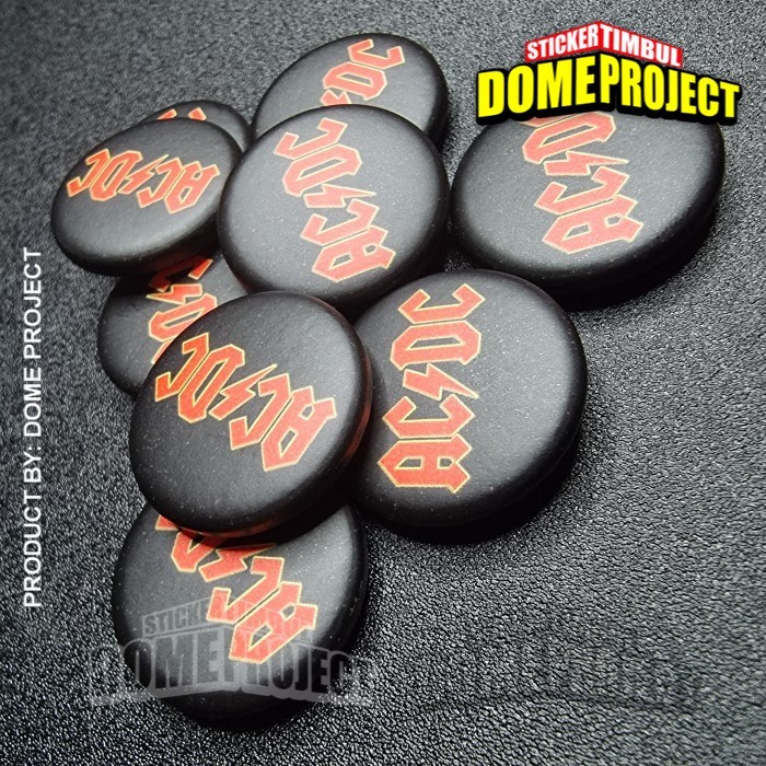 ACDC BAND PIN PENITI 25MM BUTTON PIN AKSESORIS TAS PRIA