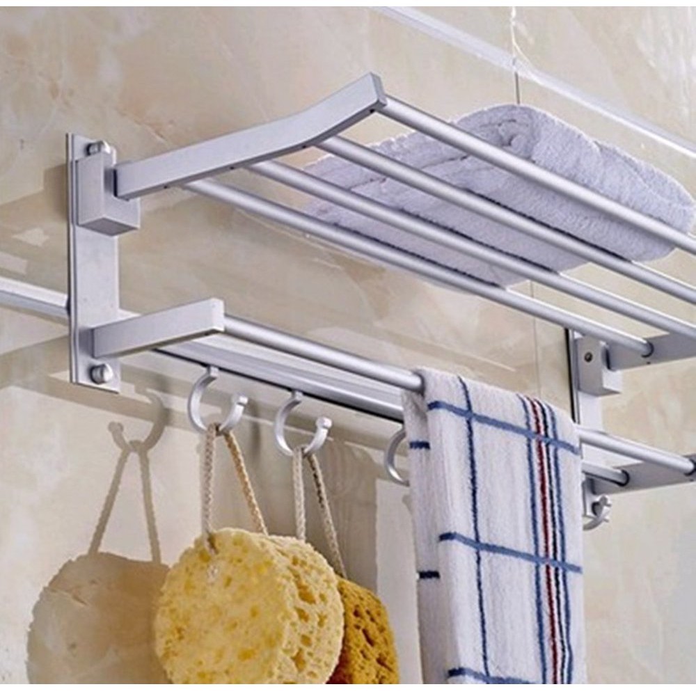 (1KG) SHENAR RAK HANDUK SERBAGUNA / TOWEL RACK MULTIFUNCTION / RAK HANDUK MULTIFUNGSI ALUMINIUM SERBAGUNA