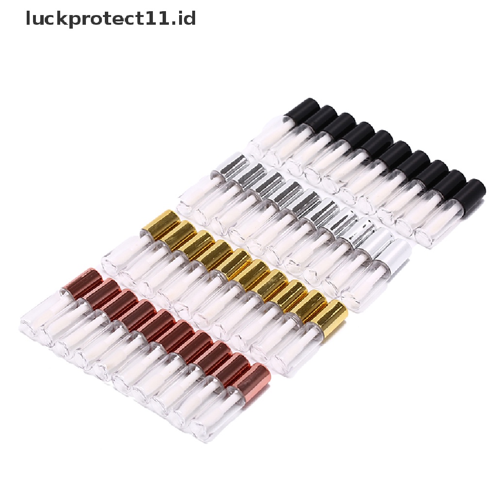 &lt; Luckprotect11.Id &gt; 10pcs Botol Lip Gloss Tube Lip Balm Kosong 1.2ml