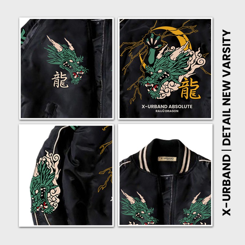 Dhozen Jaket Sukajan Pria Shenron A310