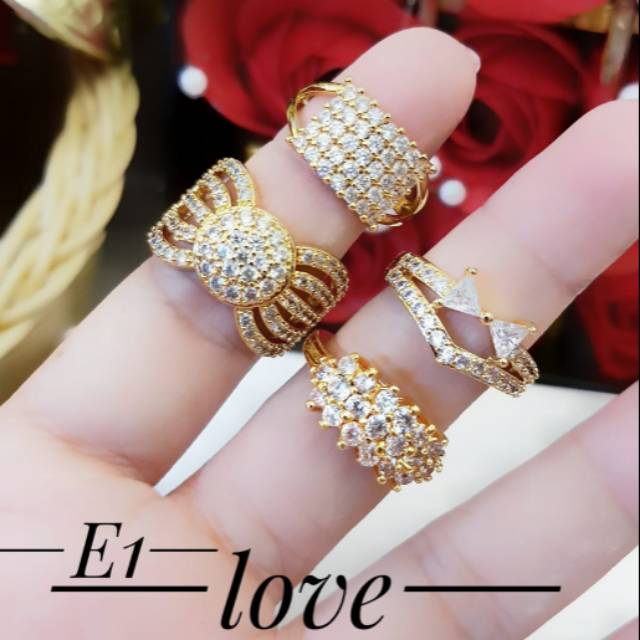 Xuping cincin lapis emas 24k 0923i