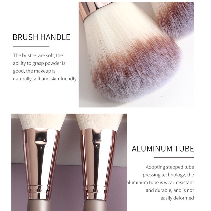 MAGEFY5897 Brush Kit 9pcs/Set Kuas Rias Set dengan 5pcs Spons Lembut Brush Make Up Bedak Brush Make Up Set Premium Alat