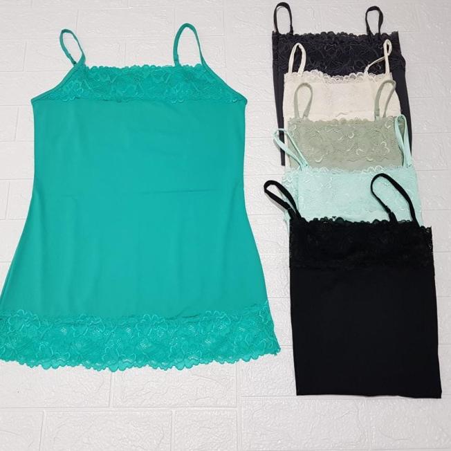 ♦ TANK TOP WANITA MAURICES DADA BRUKAT - Abu tua, XS ✳