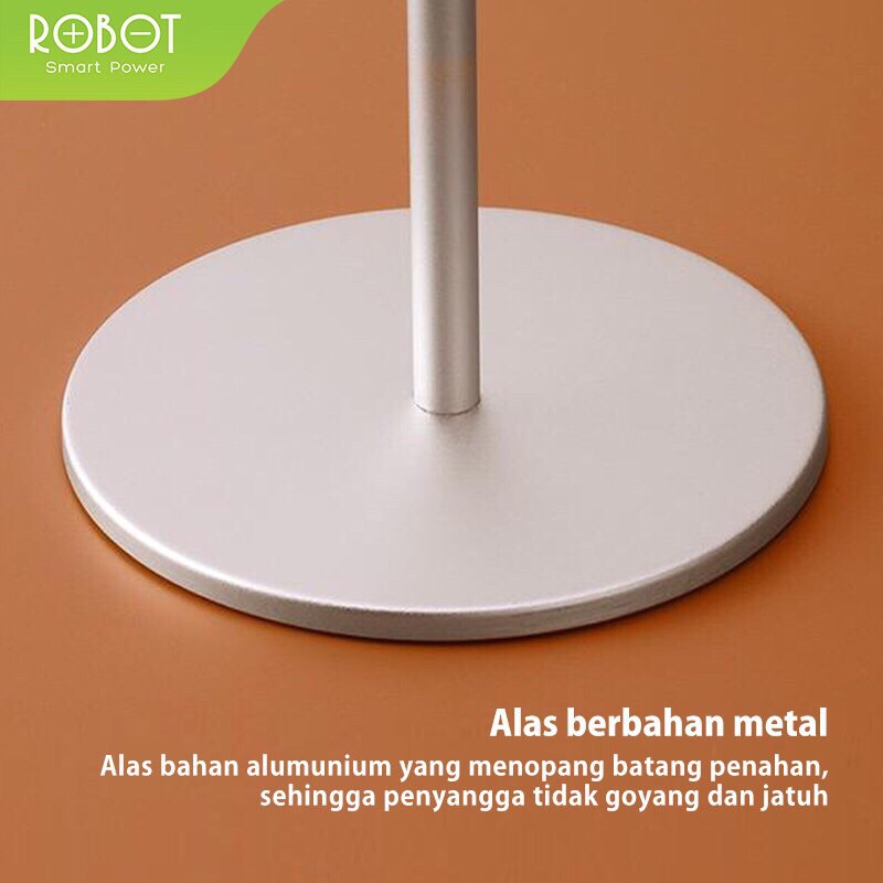 ROBOT RT-EH01 Aluminum Alloy Headphone Holder Silver Original - Garansi 1 Tahun