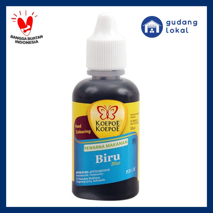 Pewarna Makanan Biru Koepoe Koepoe 30Ml